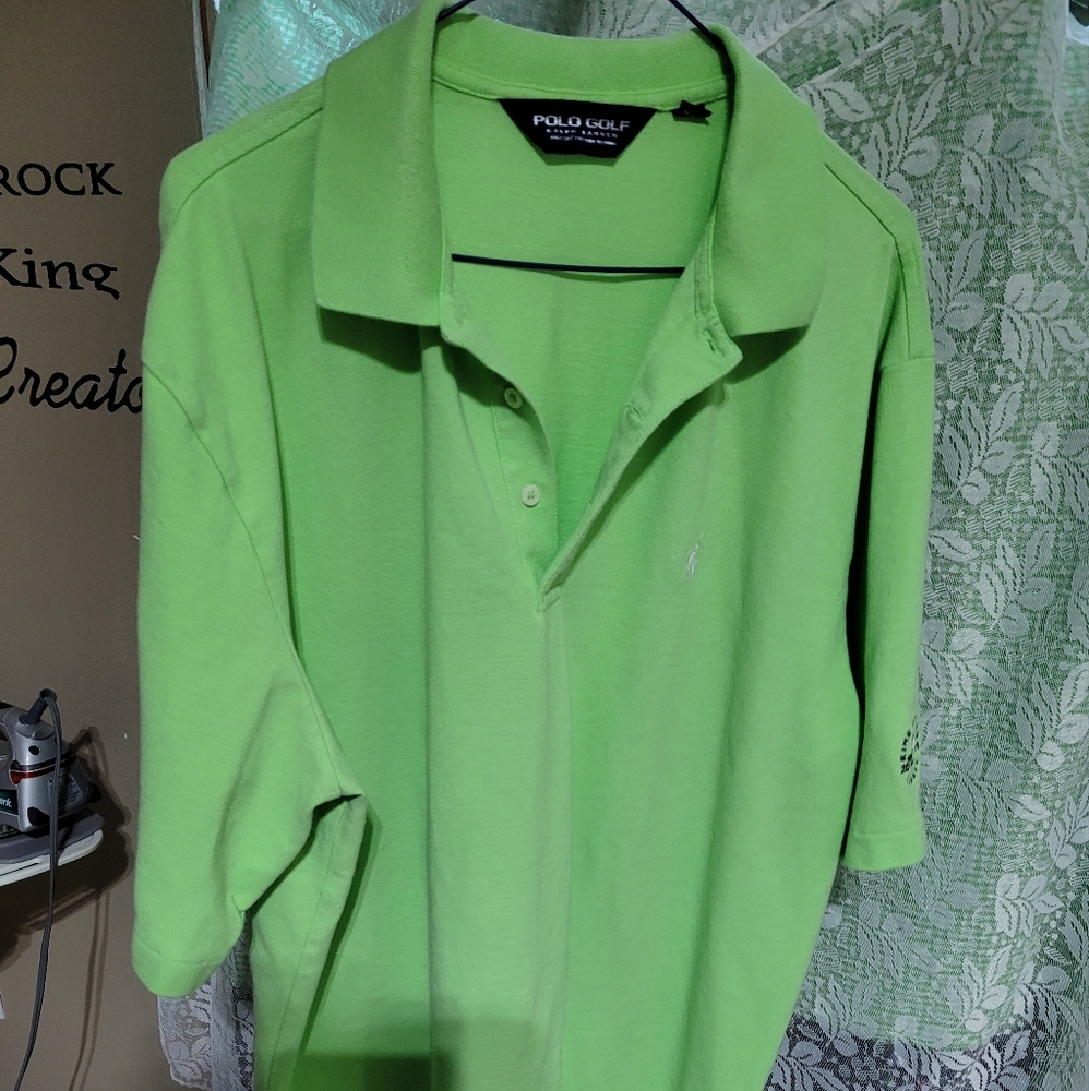 (2642)) Ralph Lauren  Polo Golf, Mens Size XL, Shirt, mint green